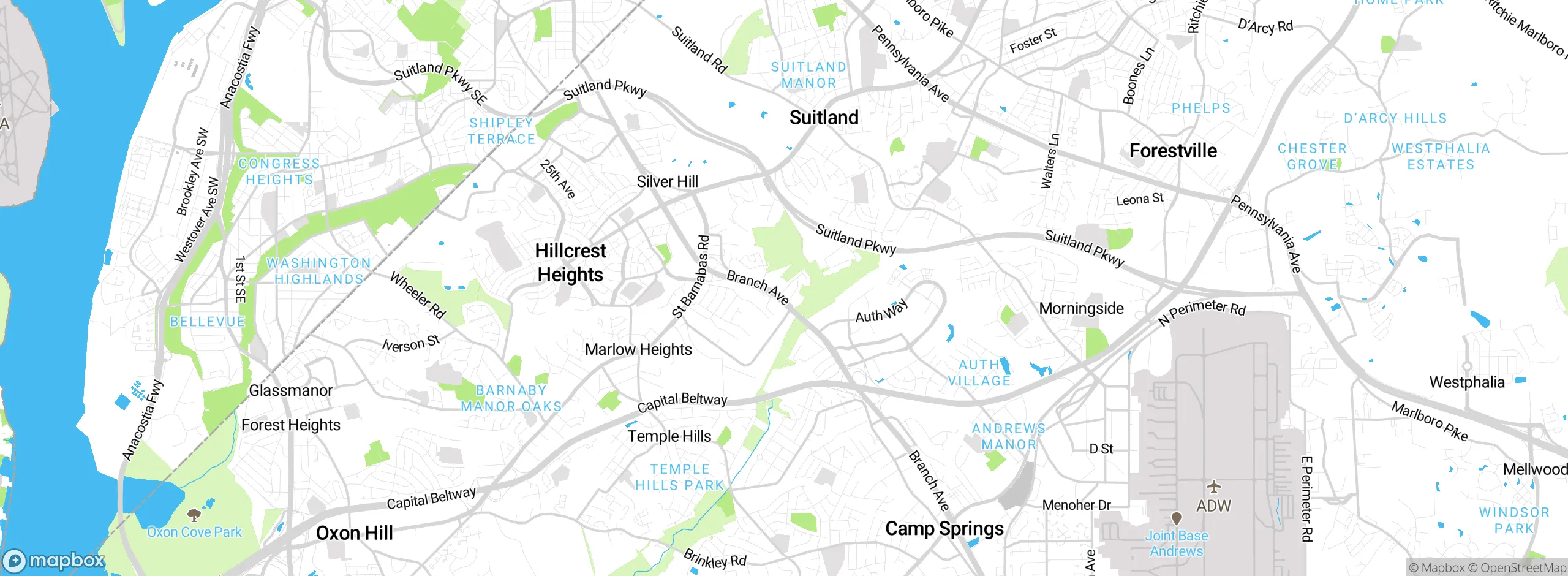 Map showing approximate location