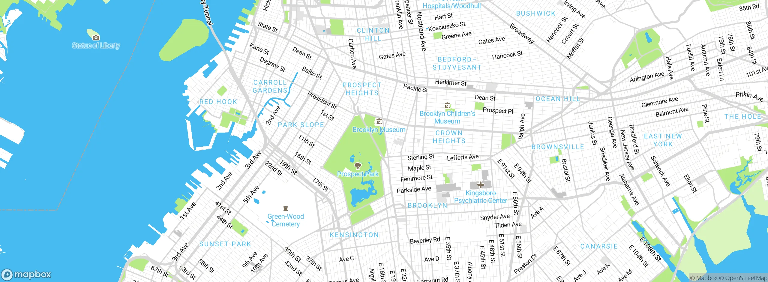 Map showing approximate location