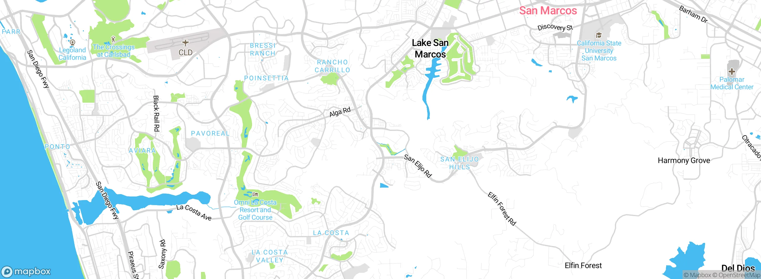 Map showing approximate location