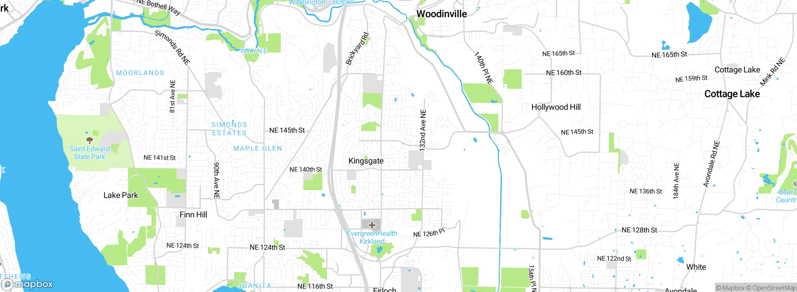 Map showing approximate location