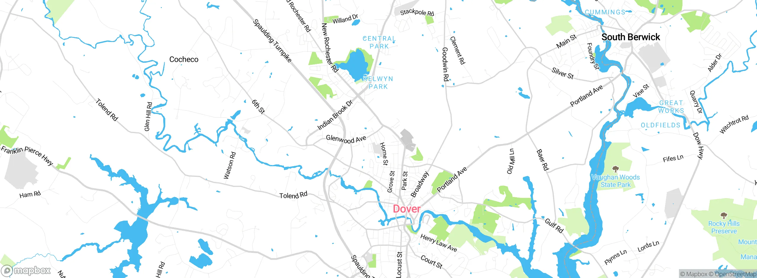 Map showing approximate location