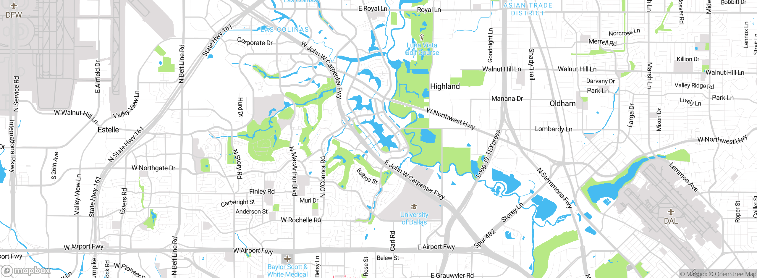 Map showing approximate location