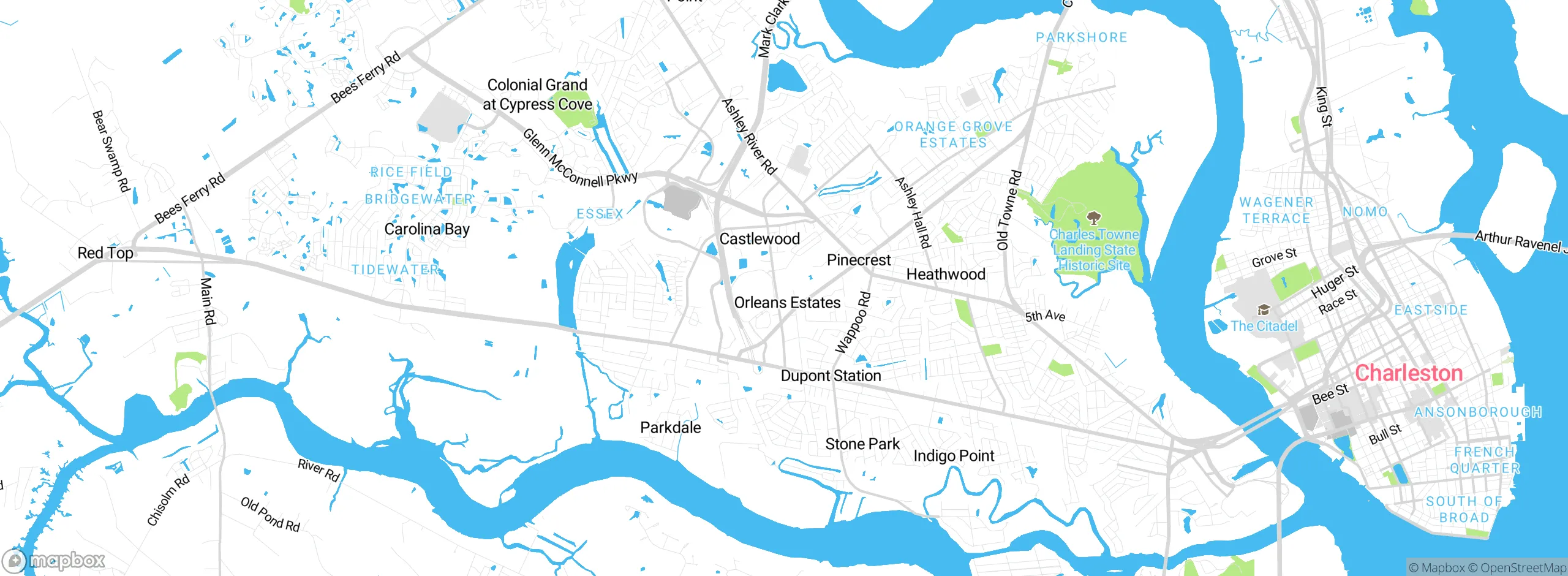Map showing approximate location