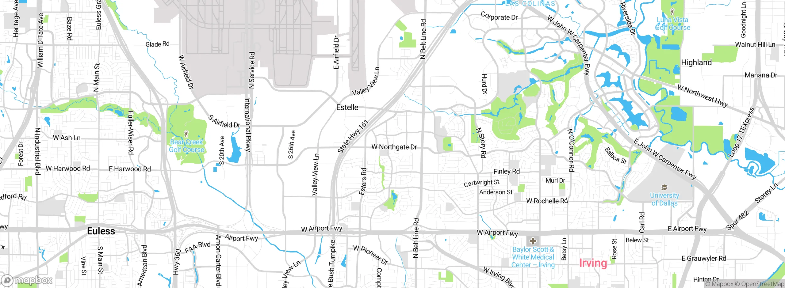 Map showing approximate location