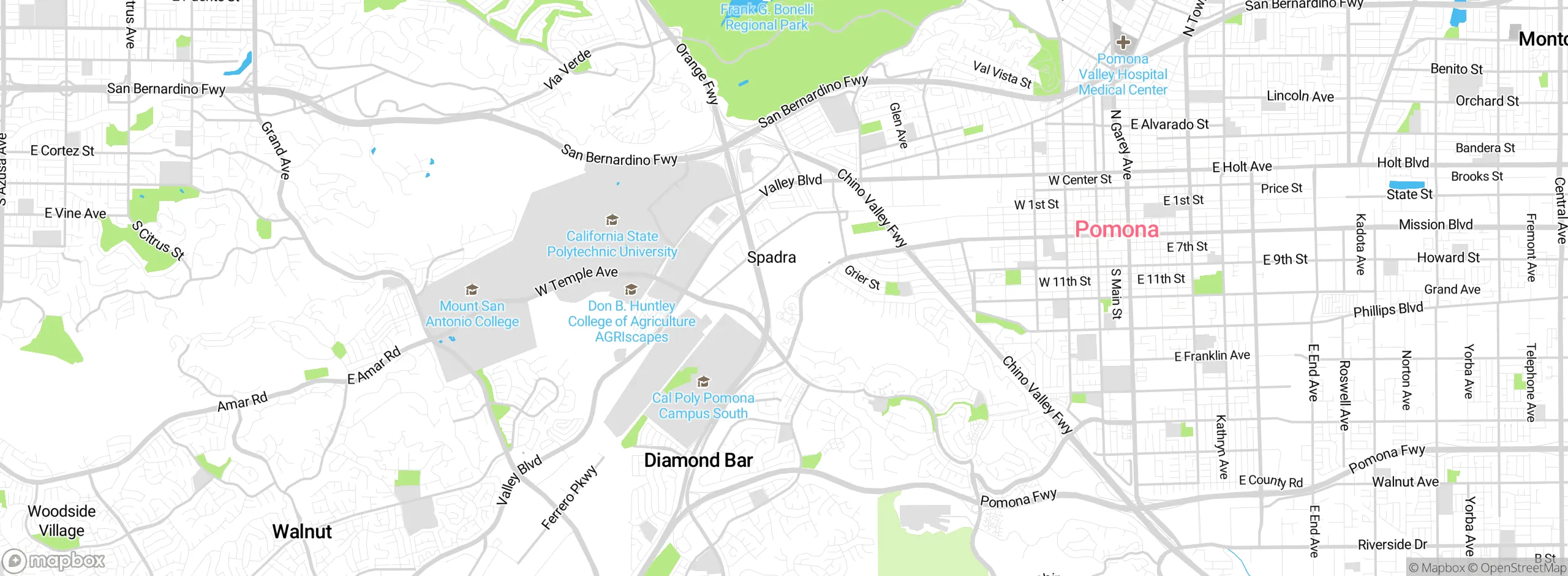 Map showing approximate location