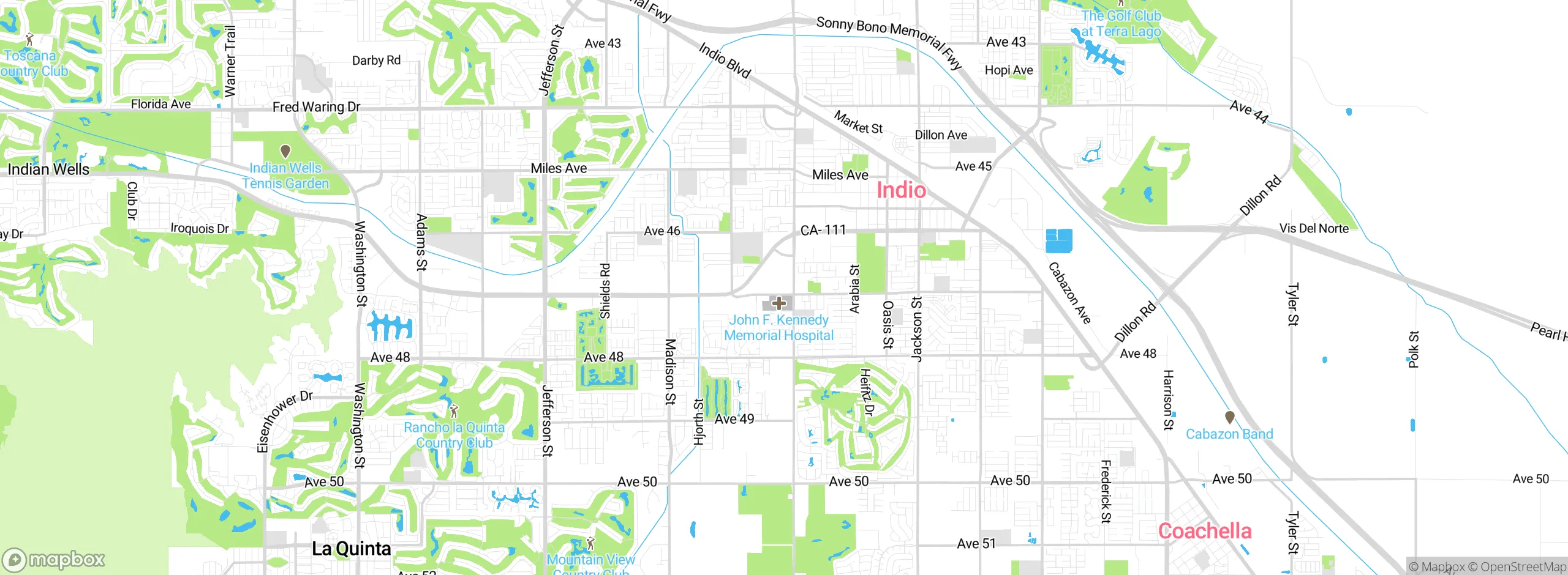 Map showing approximate location