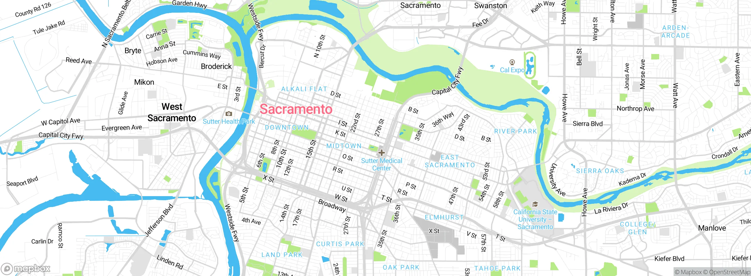 Map showing approximate location