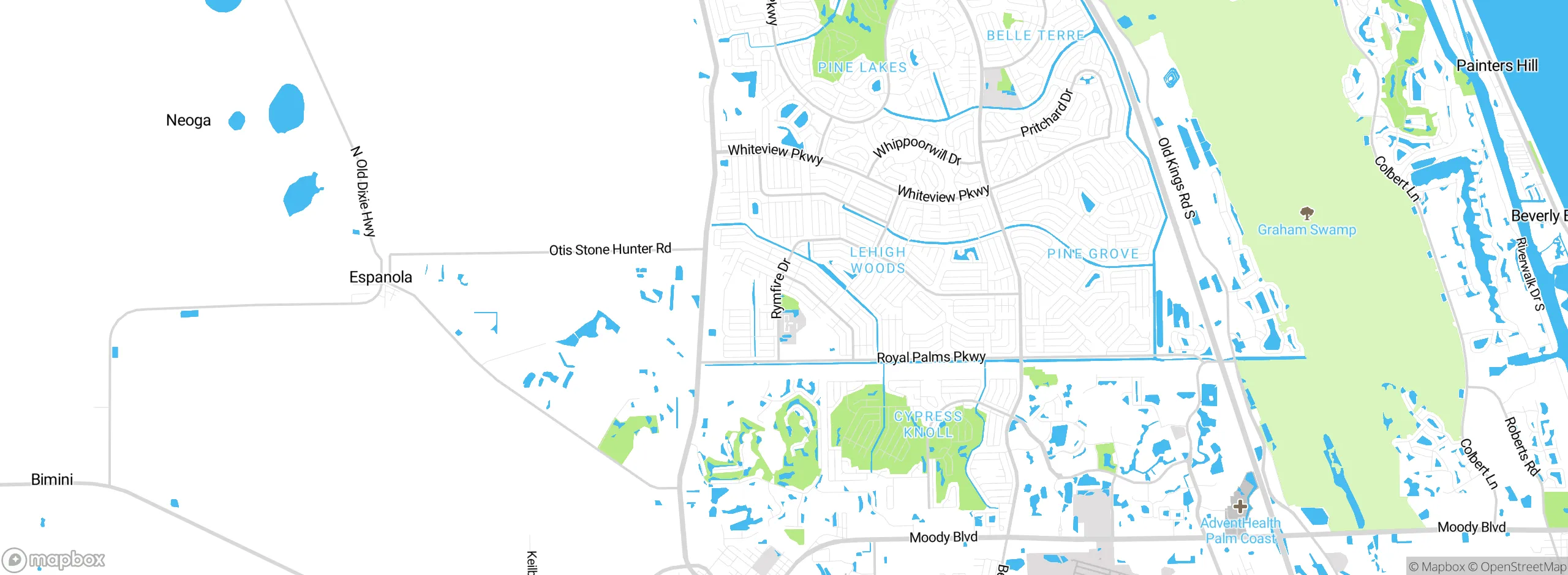Map showing approximate location