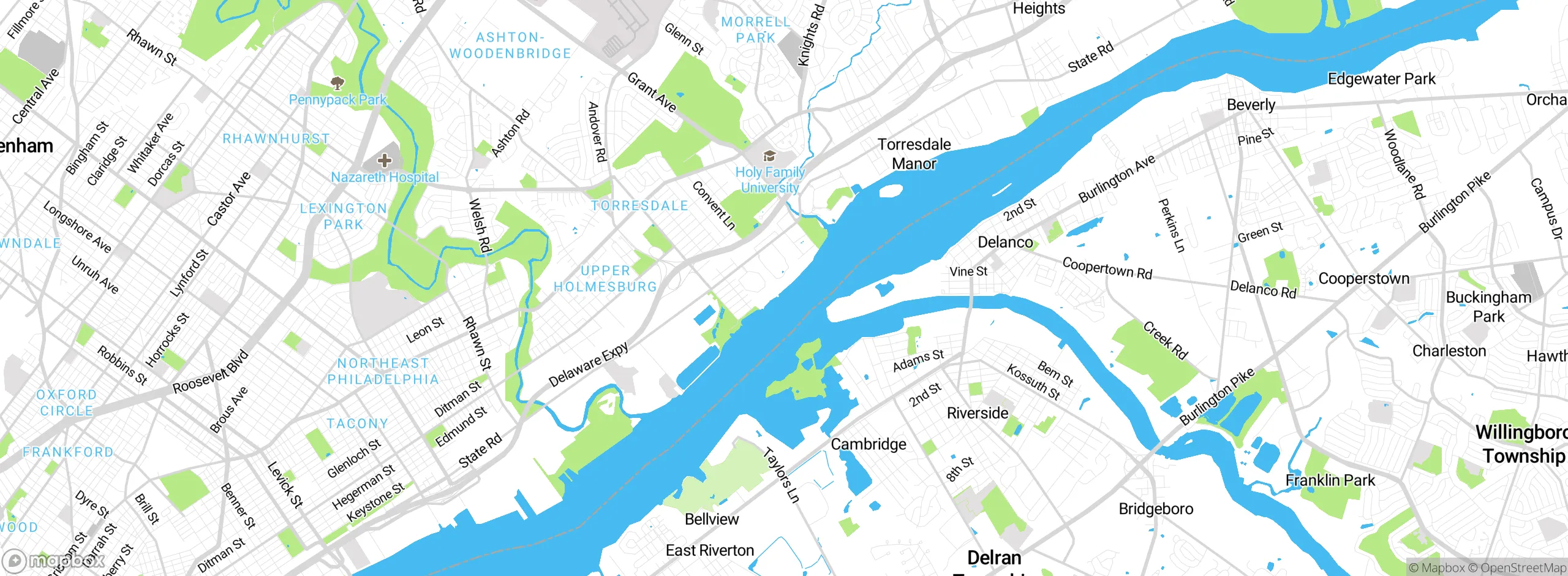 Map showing approximate location
