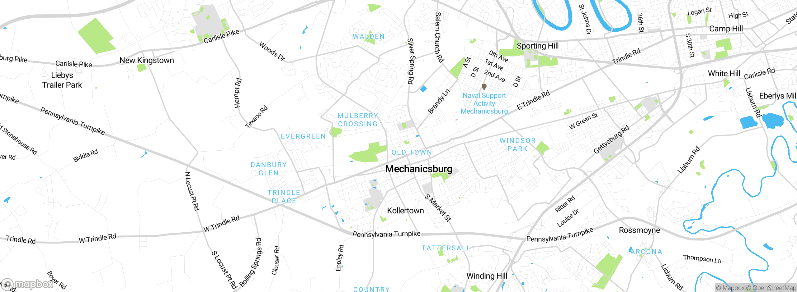 Map showing approximate location