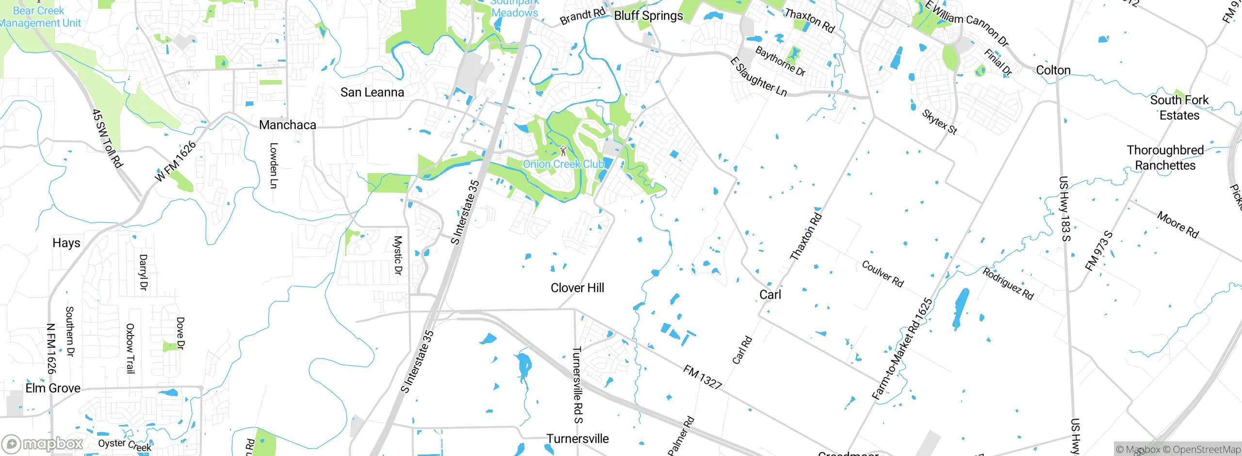 Map showing approximate location