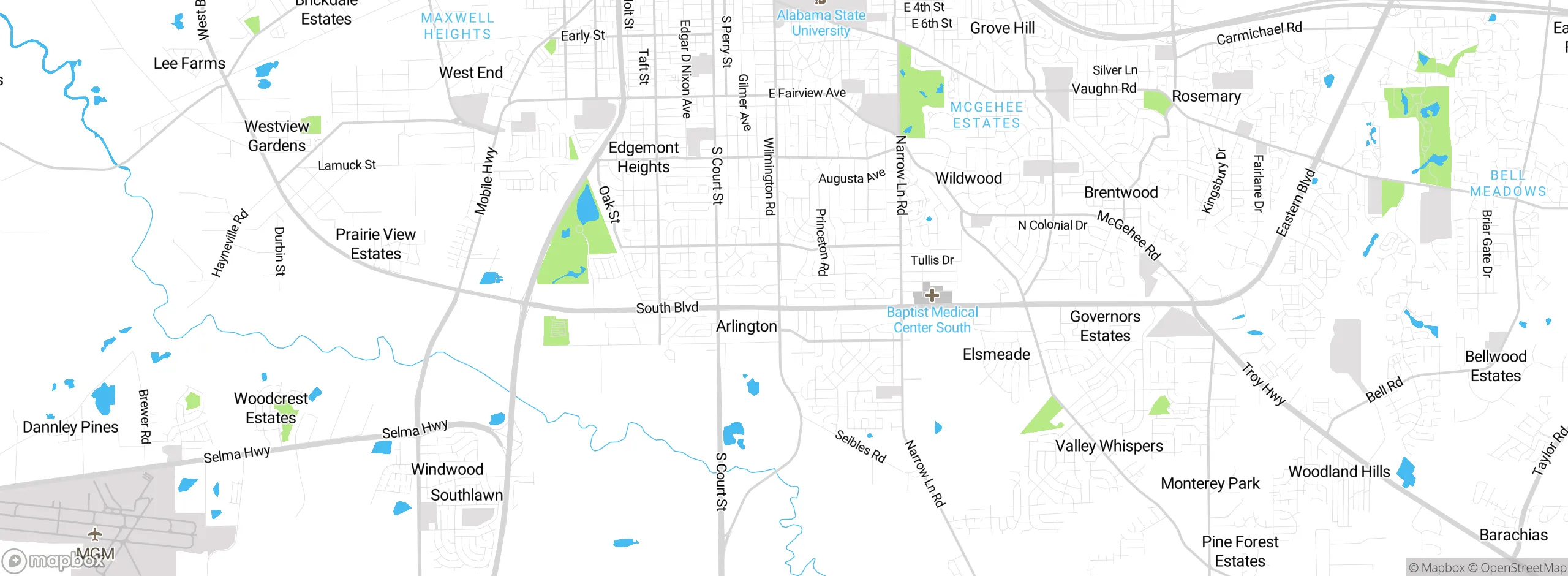 Map showing approximate location