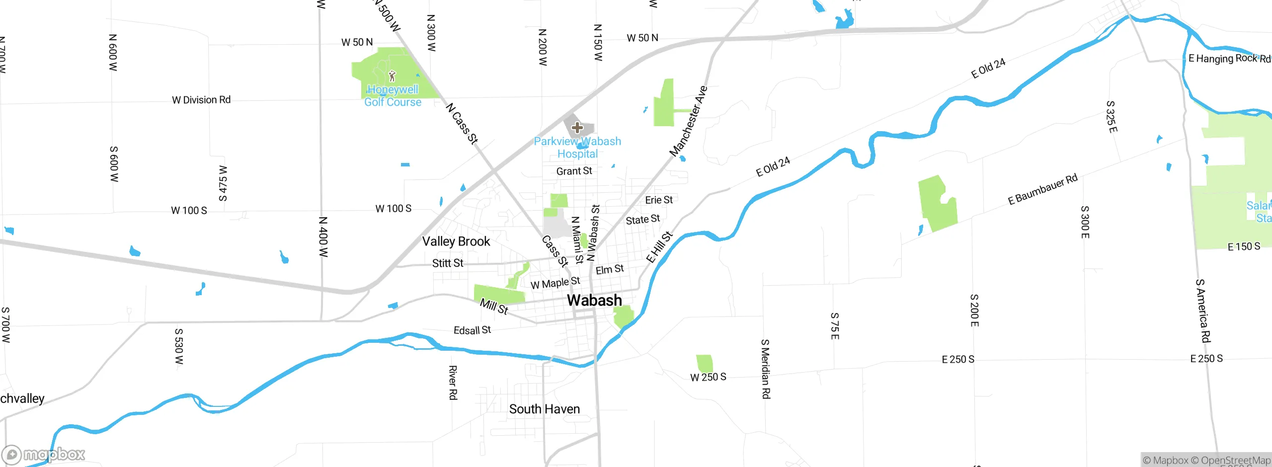 Map showing approximate location