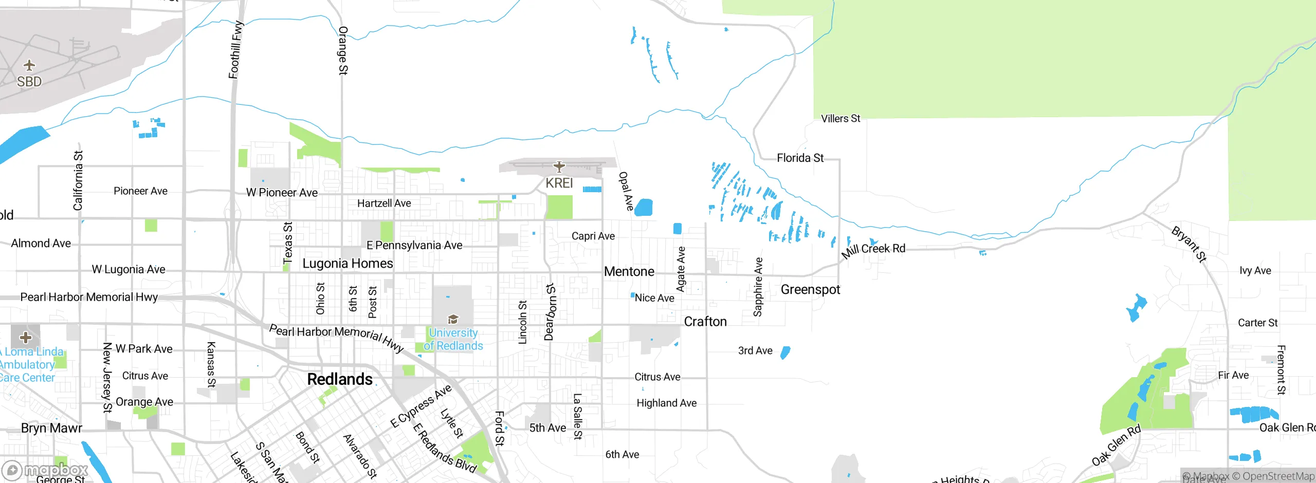 Map showing approximate location