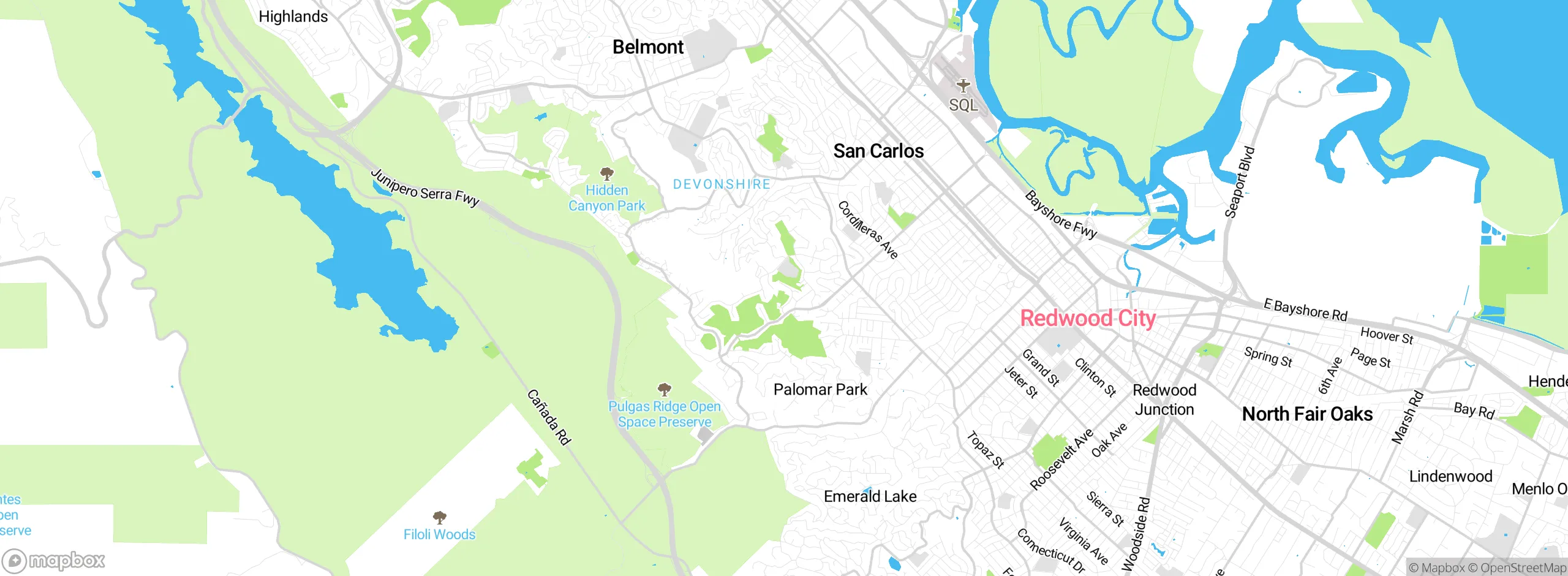 Map showing approximate location