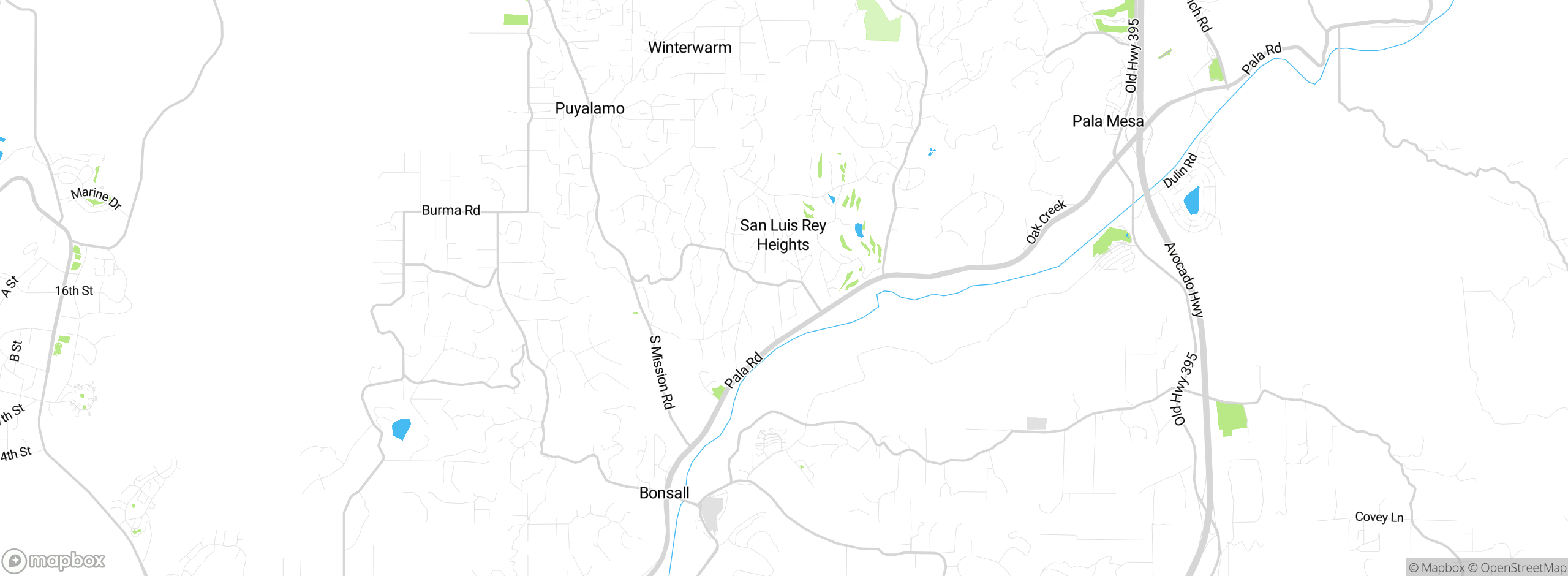 Map showing approximate location