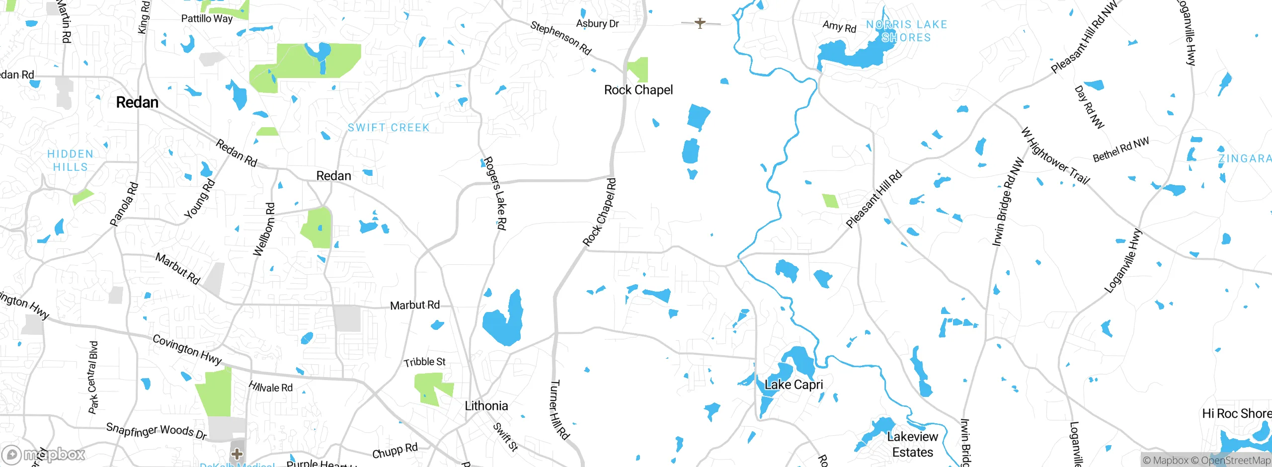 Map showing approximate location