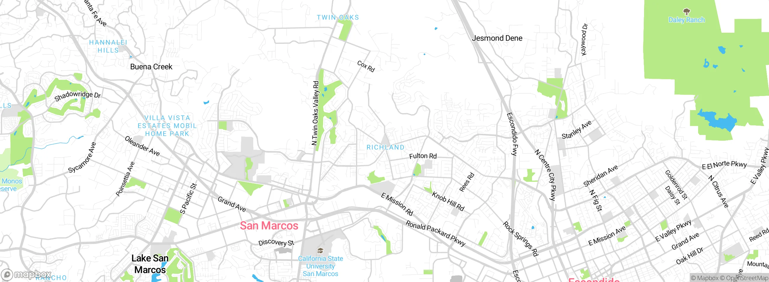 Map showing approximate location