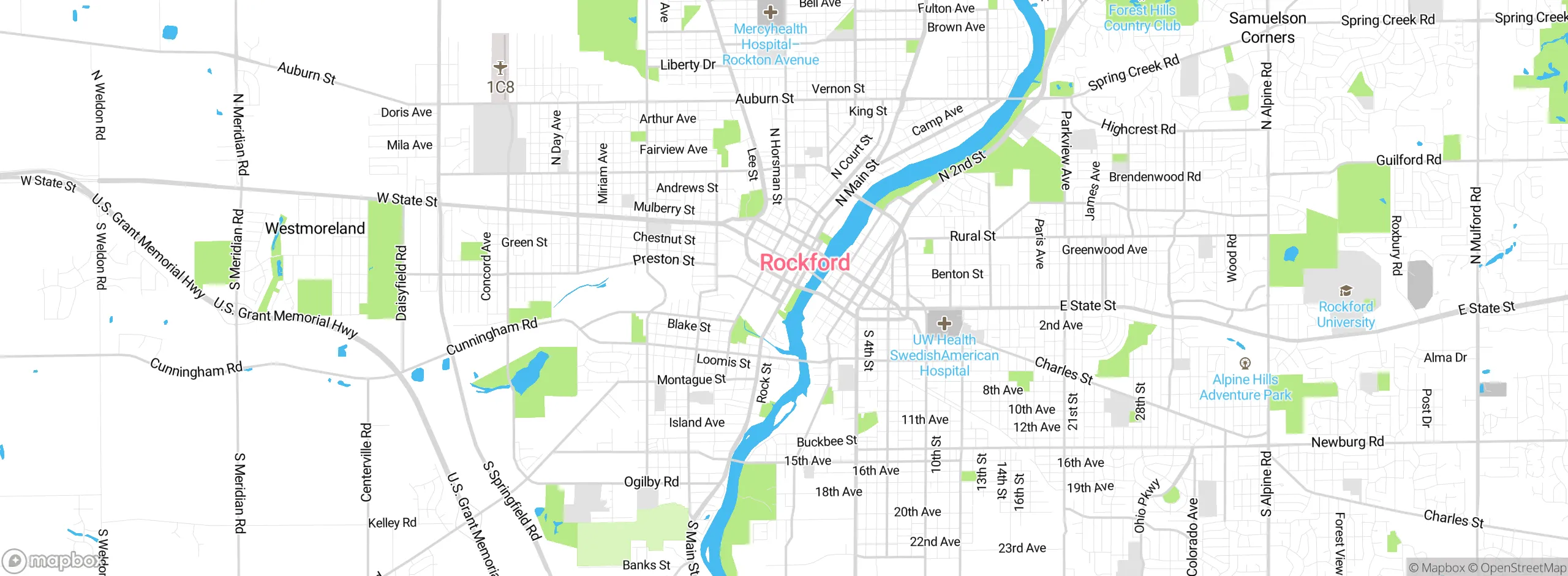 Map showing approximate location