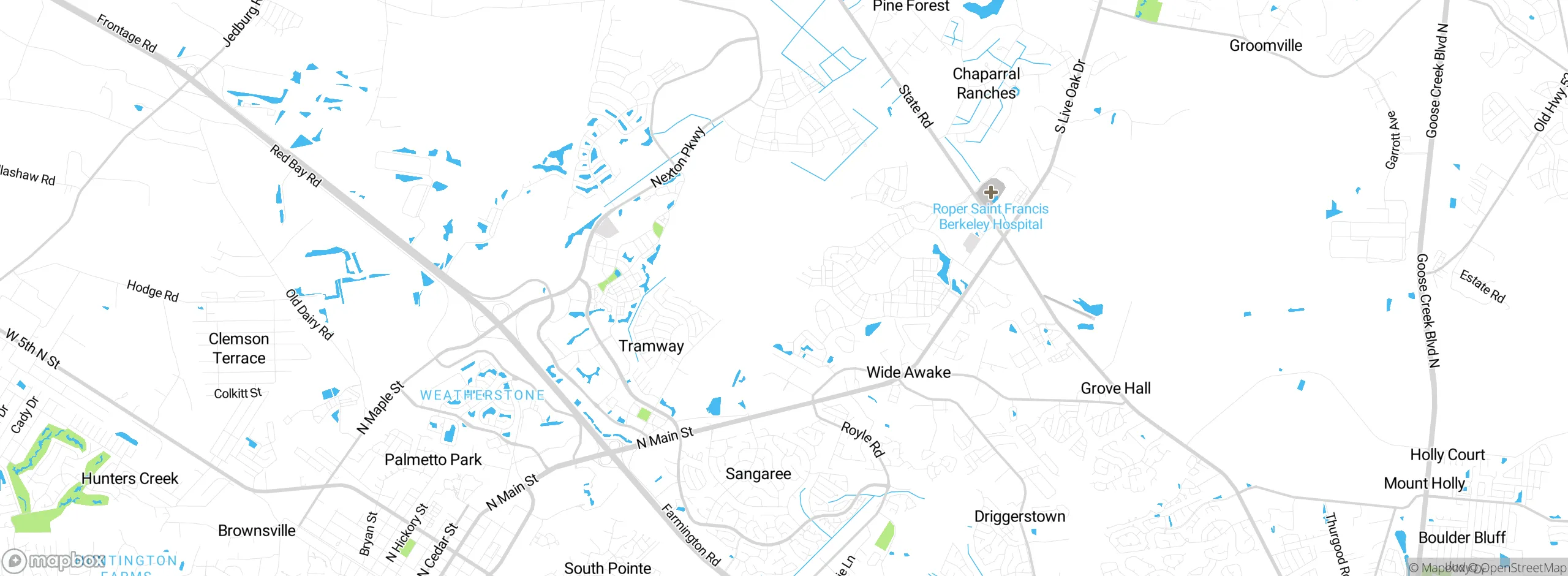 Map showing approximate location