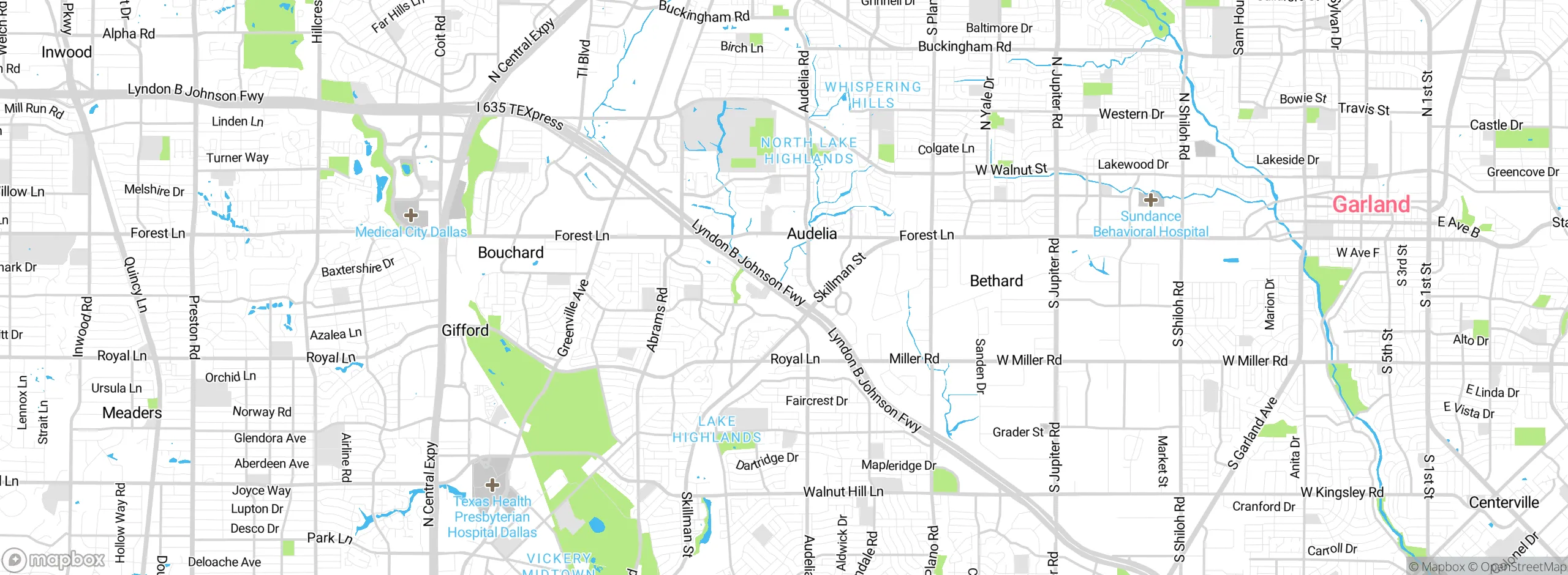 Map showing approximate location