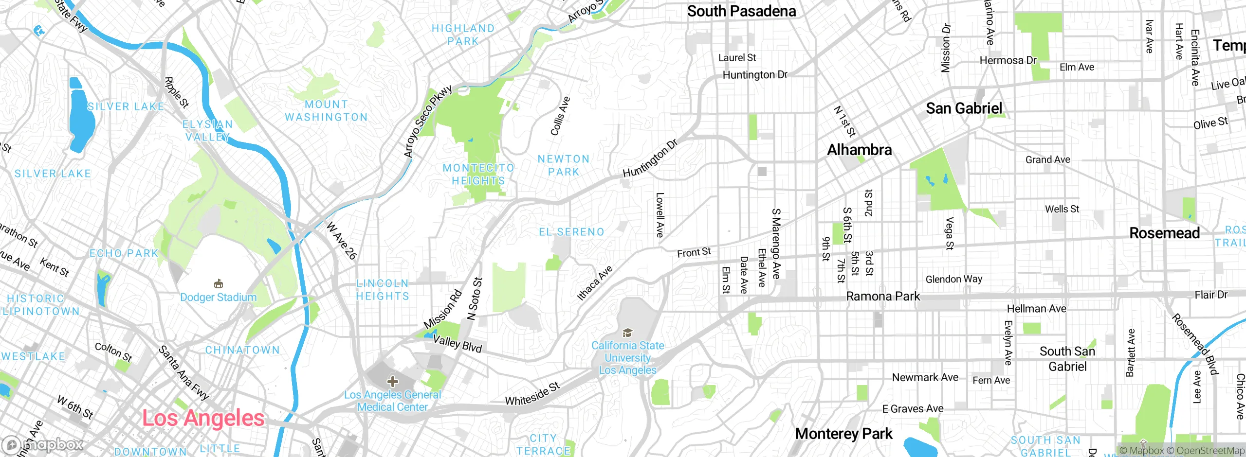 Map showing approximate location
