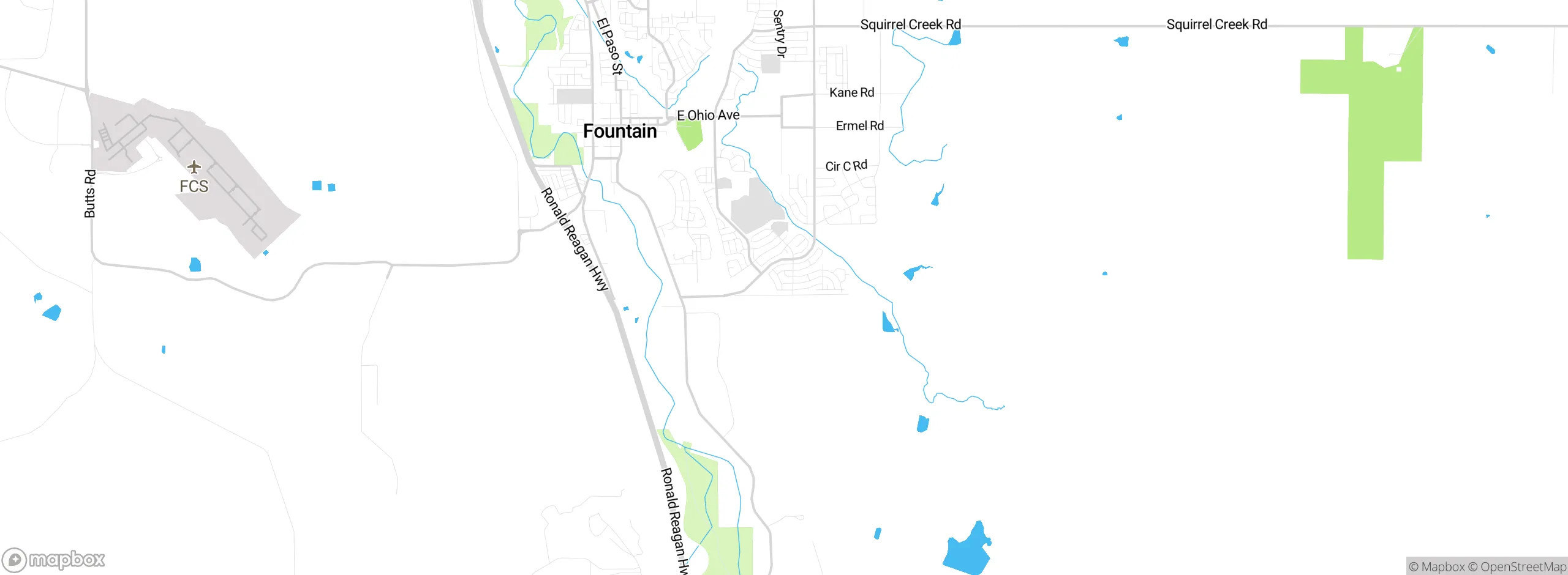 Map showing approximate location
