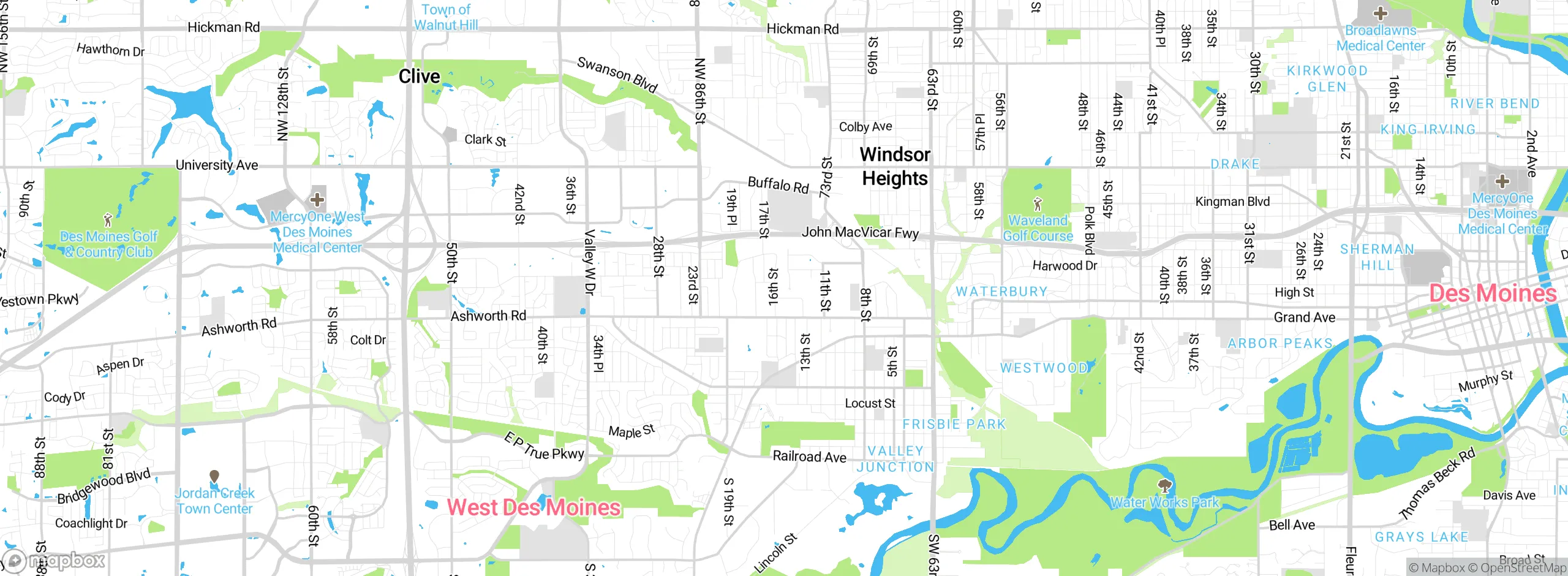 Map showing approximate location