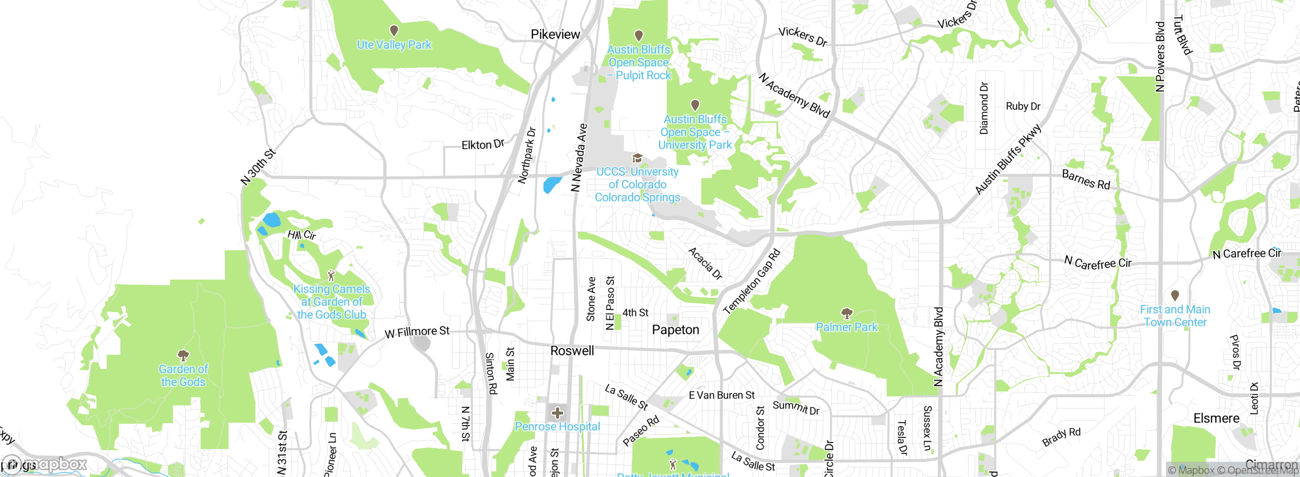 Map showing approximate location