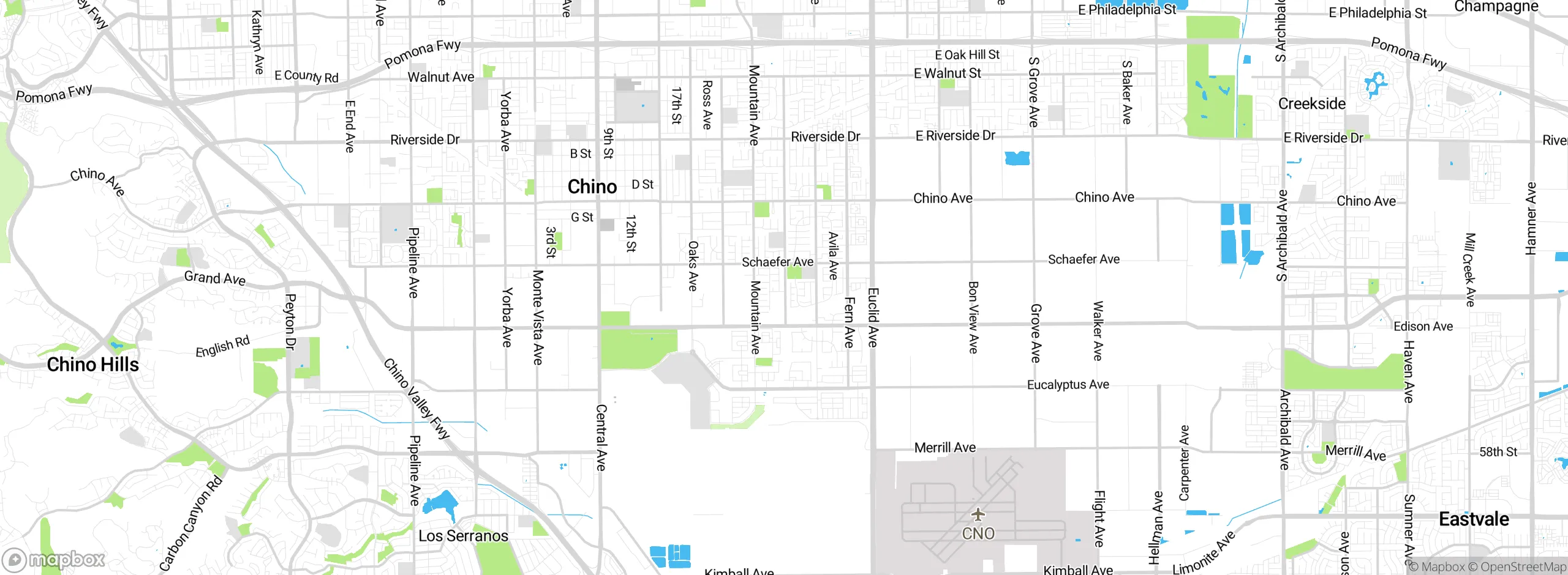 Map showing approximate location