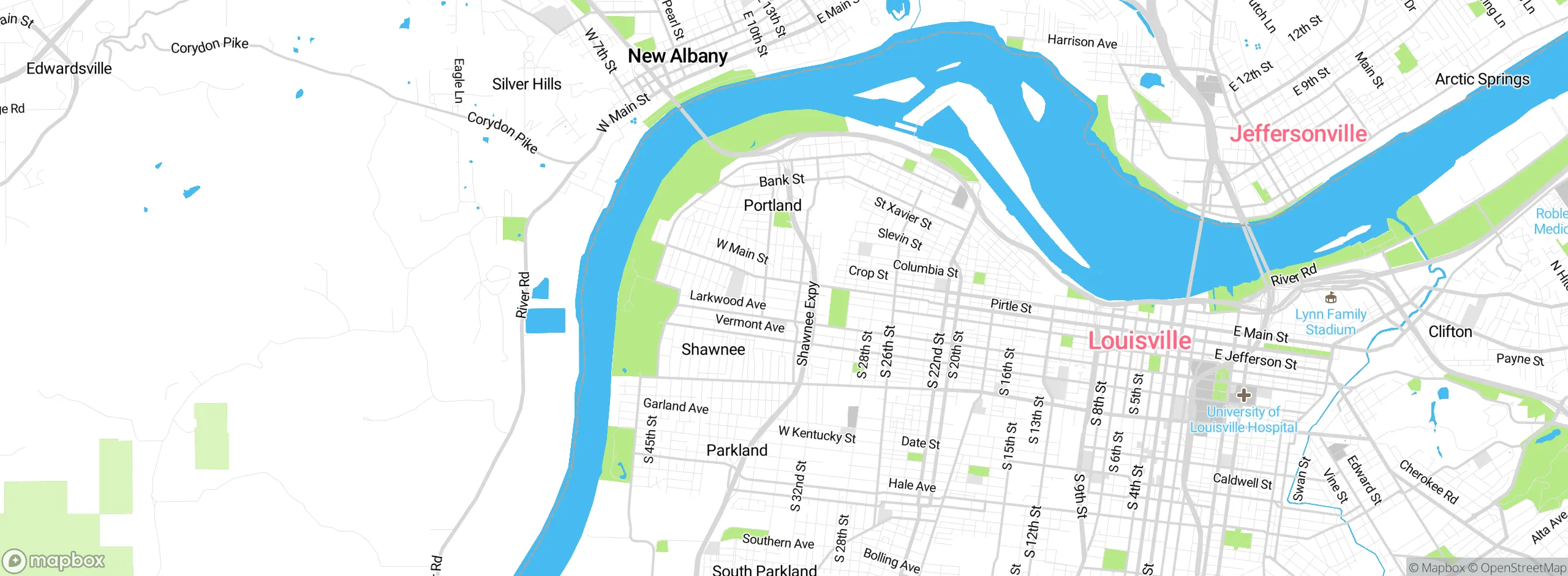 Map showing approximate location