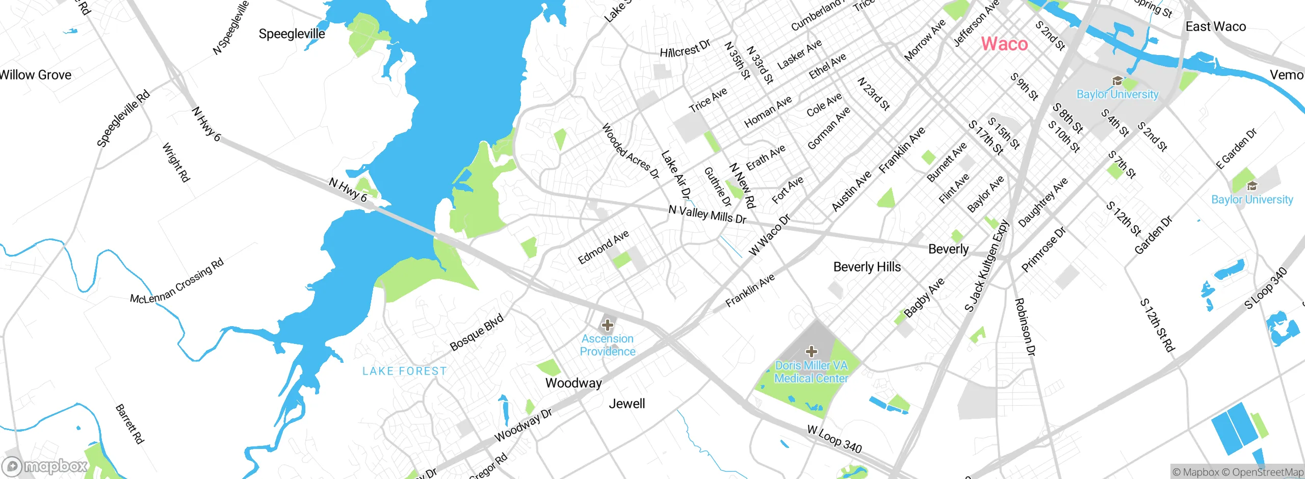Map showing approximate location