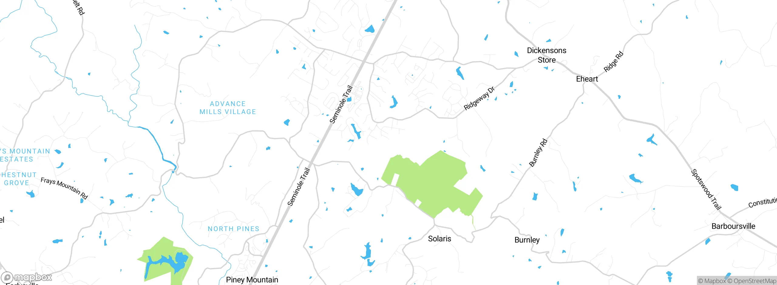 Map showing approximate location