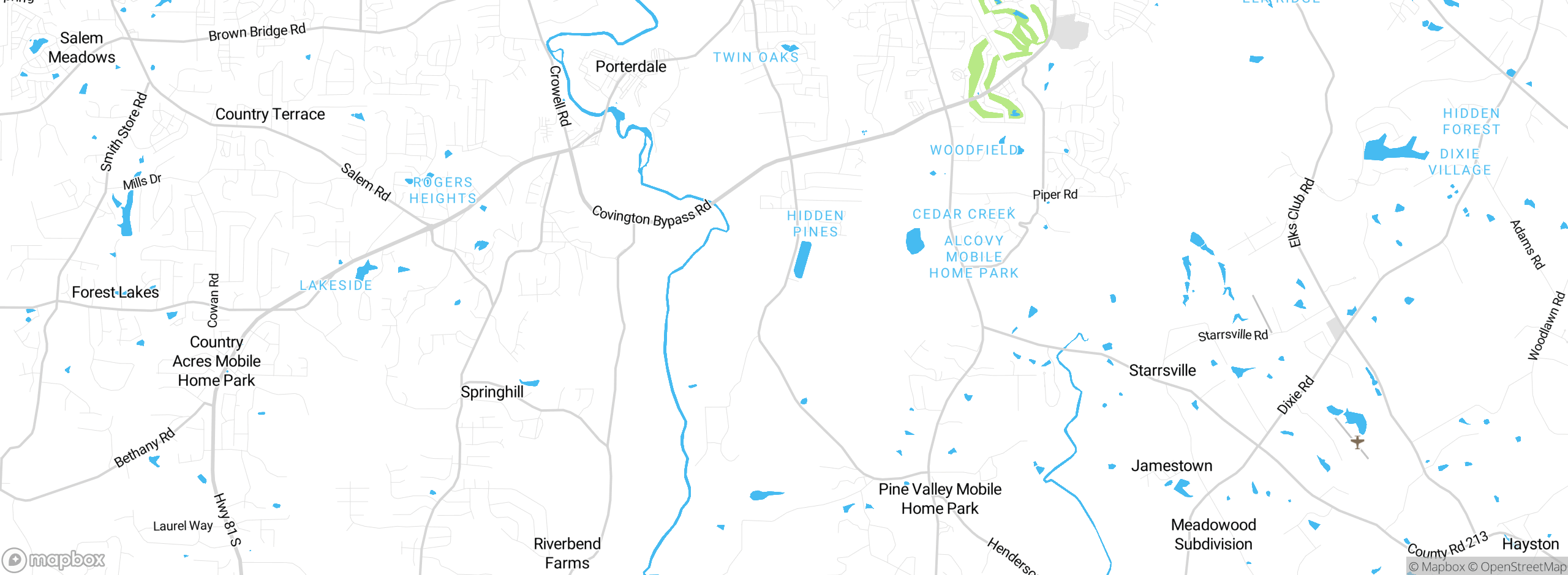 Map showing approximate location