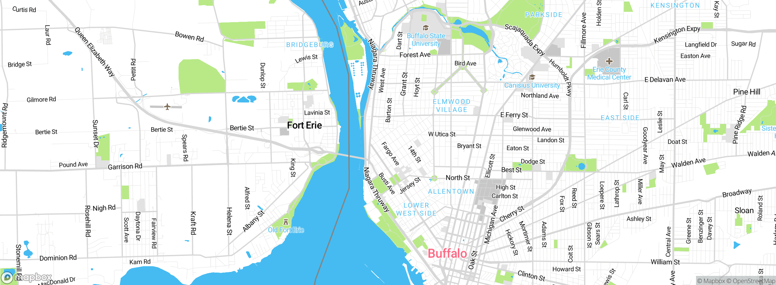 Map showing approximate location