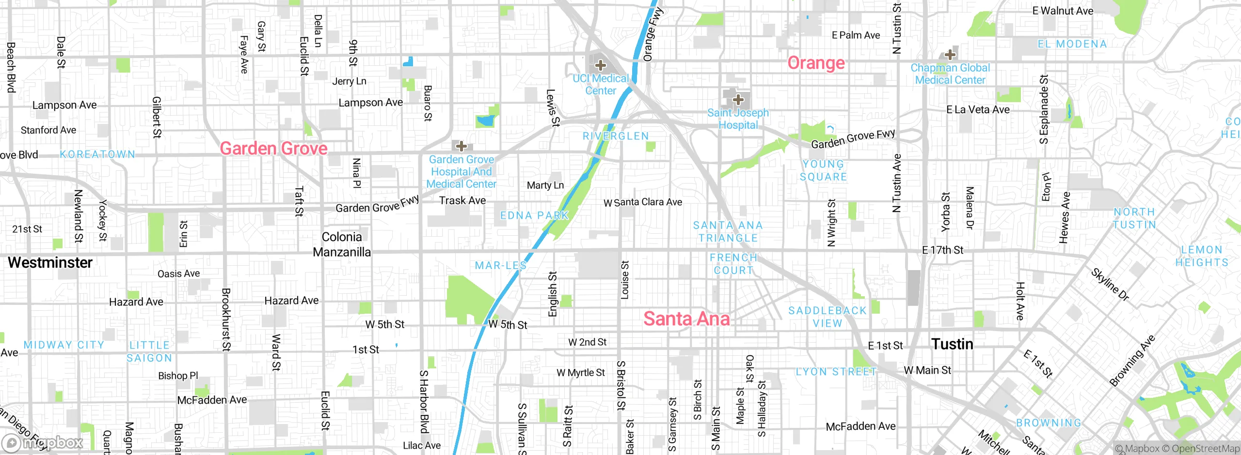 Map showing approximate location