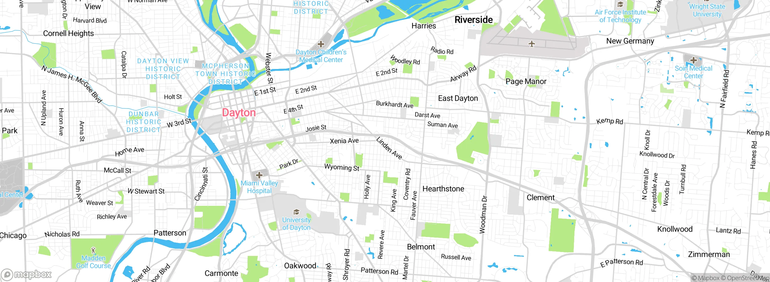 Map showing approximate location