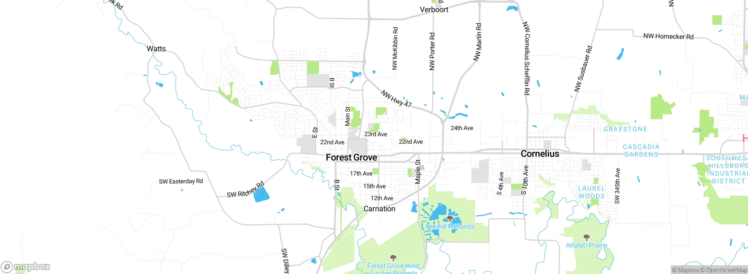 Map showing approximate location