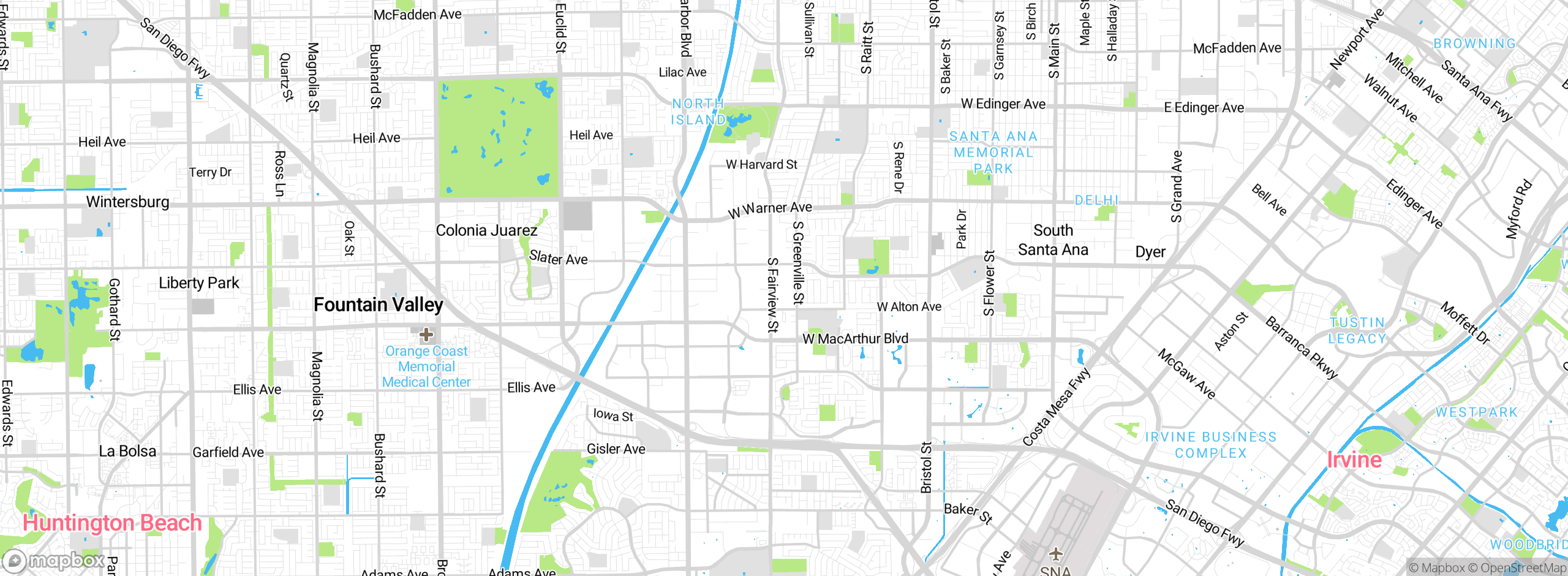 Map showing approximate location