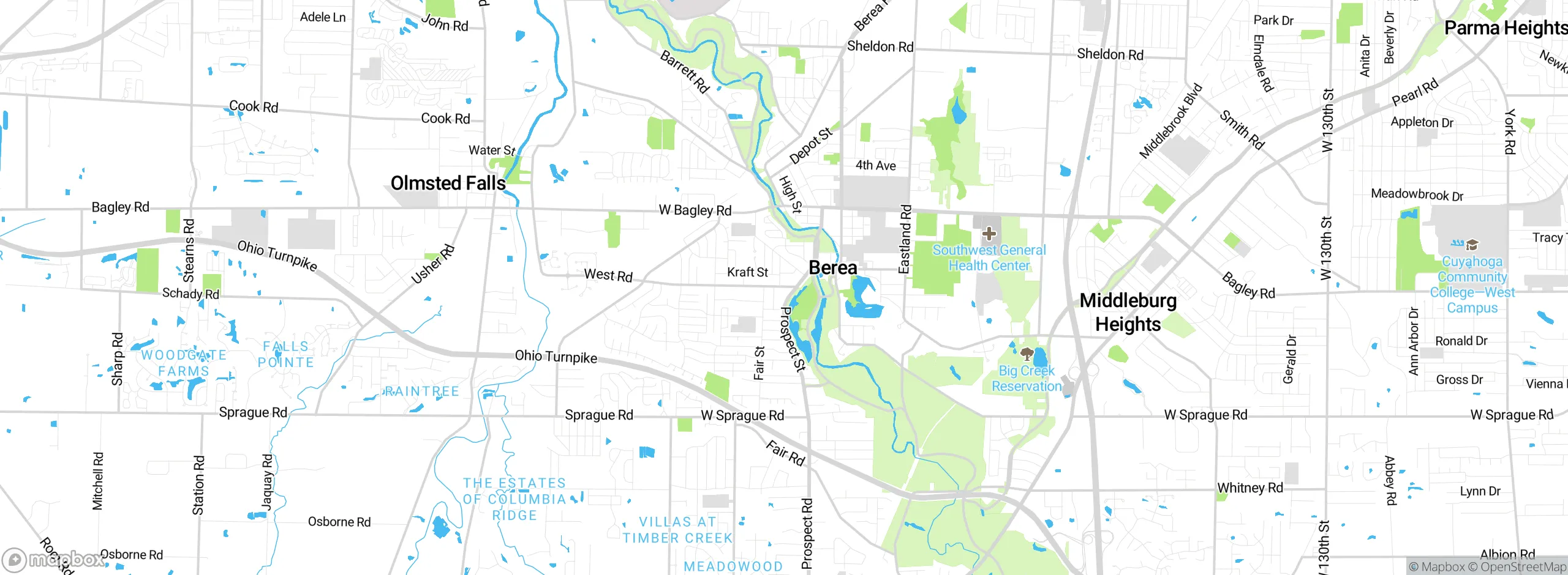 Map showing approximate location