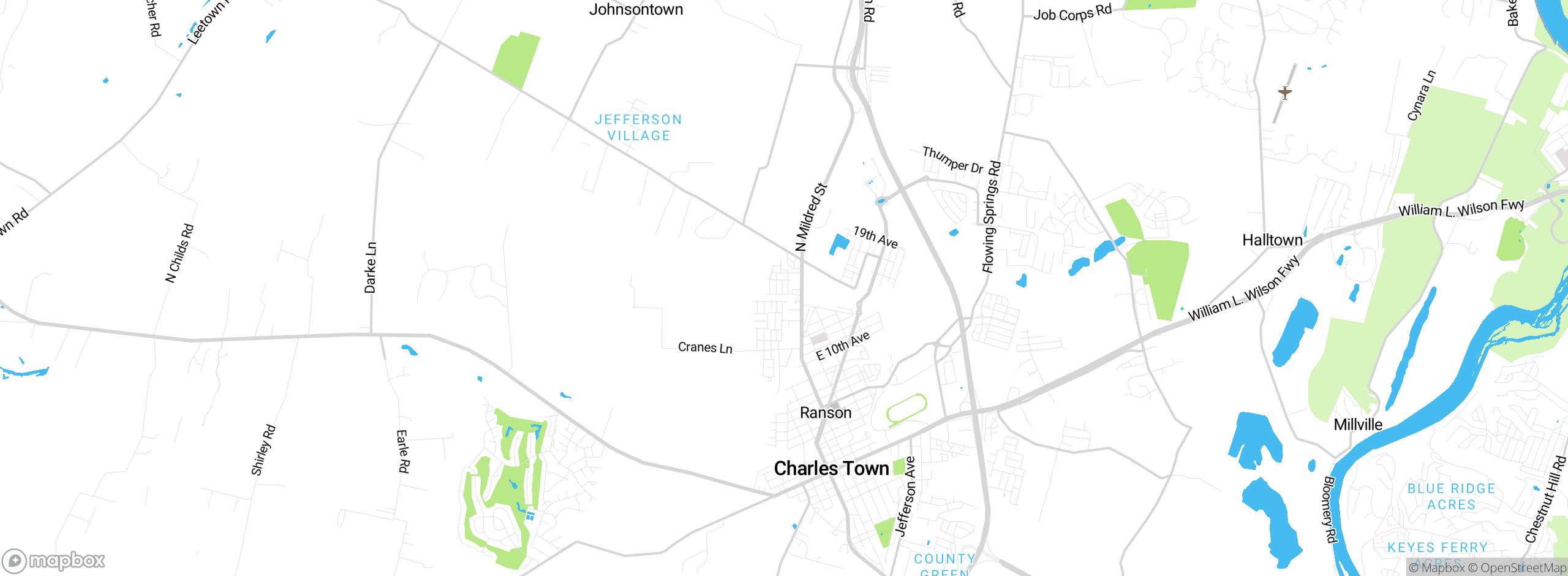 Map showing approximate location