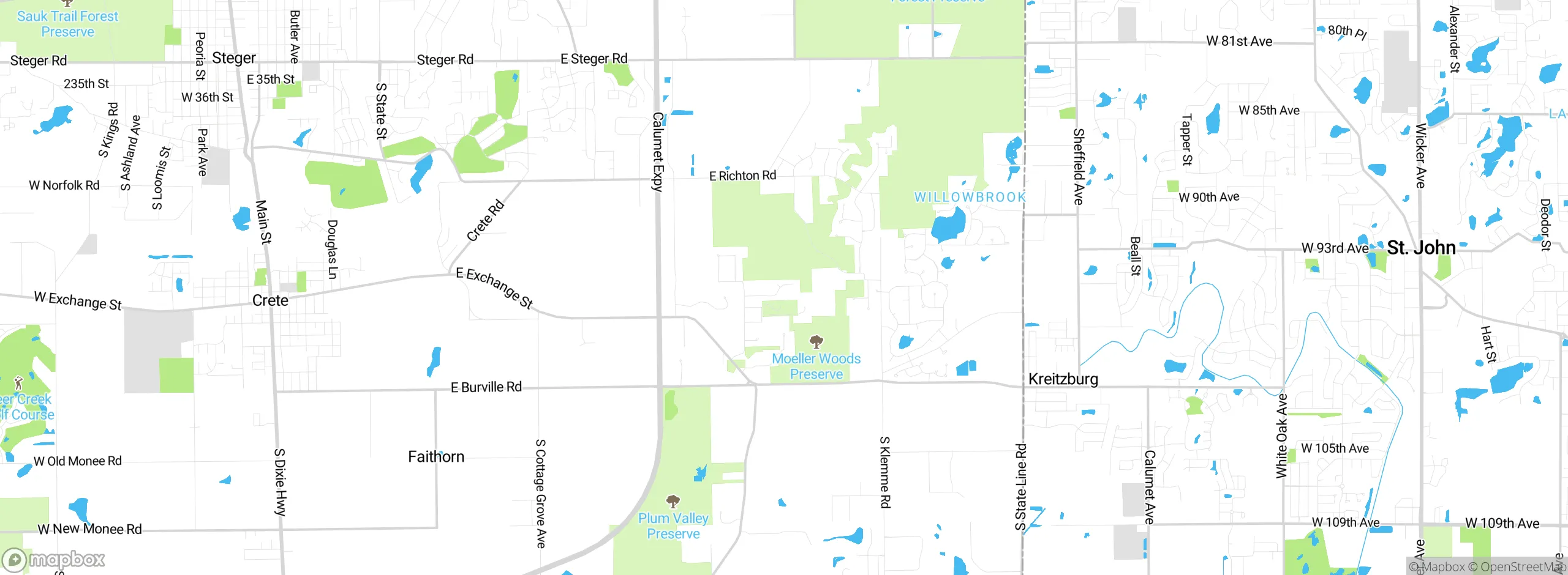 Map showing approximate location