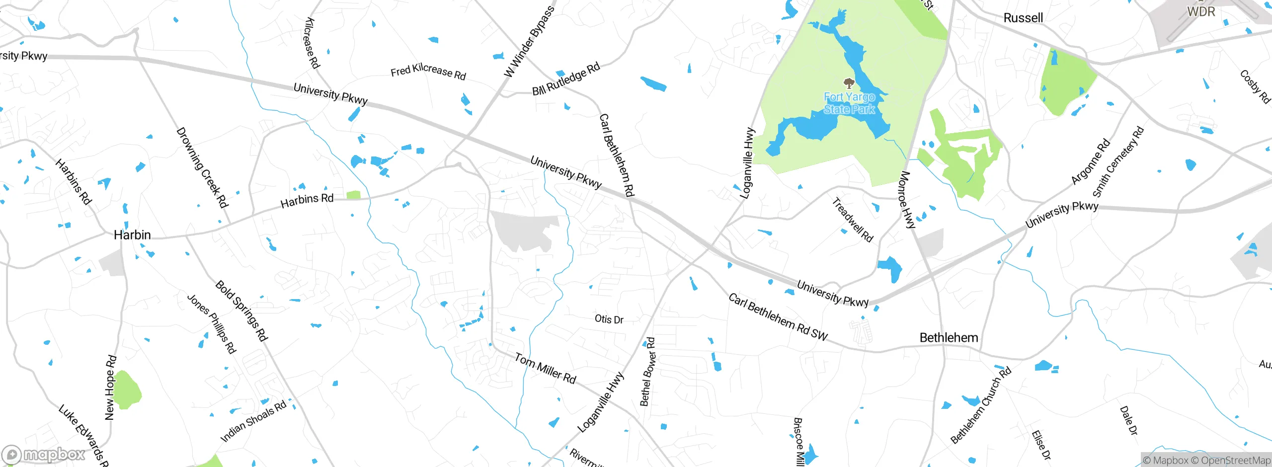 Map showing approximate location