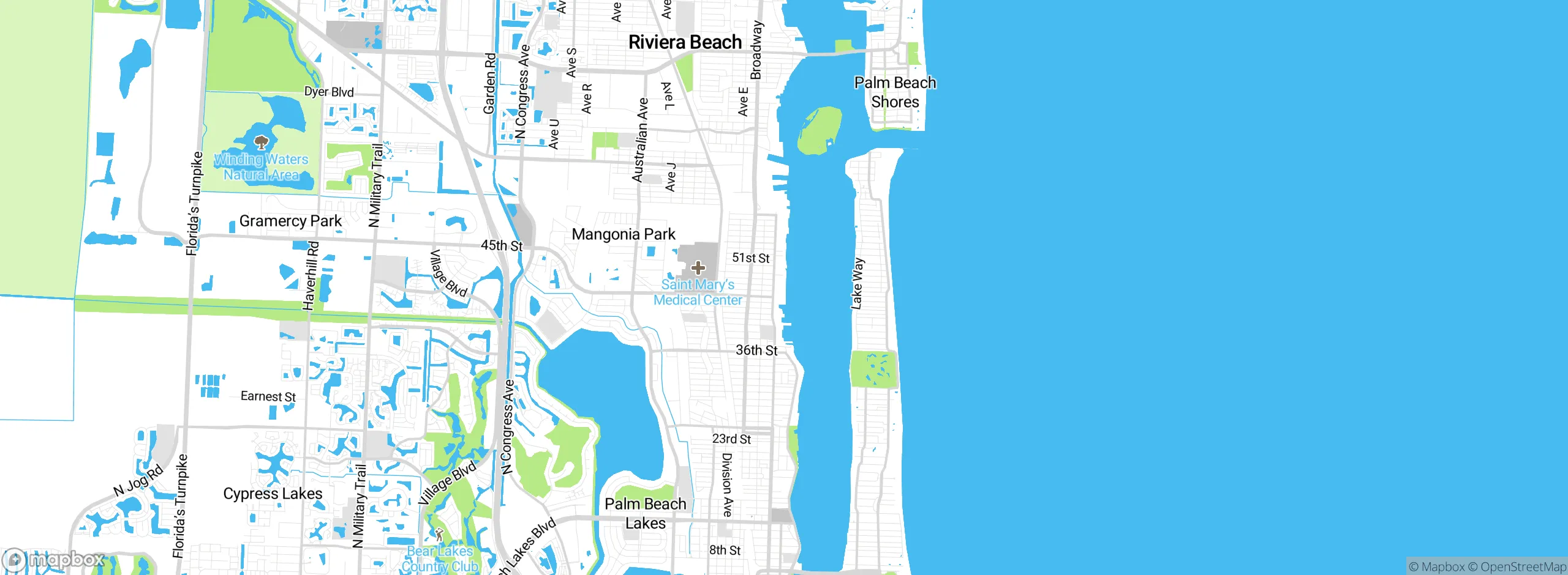 Map showing approximate location