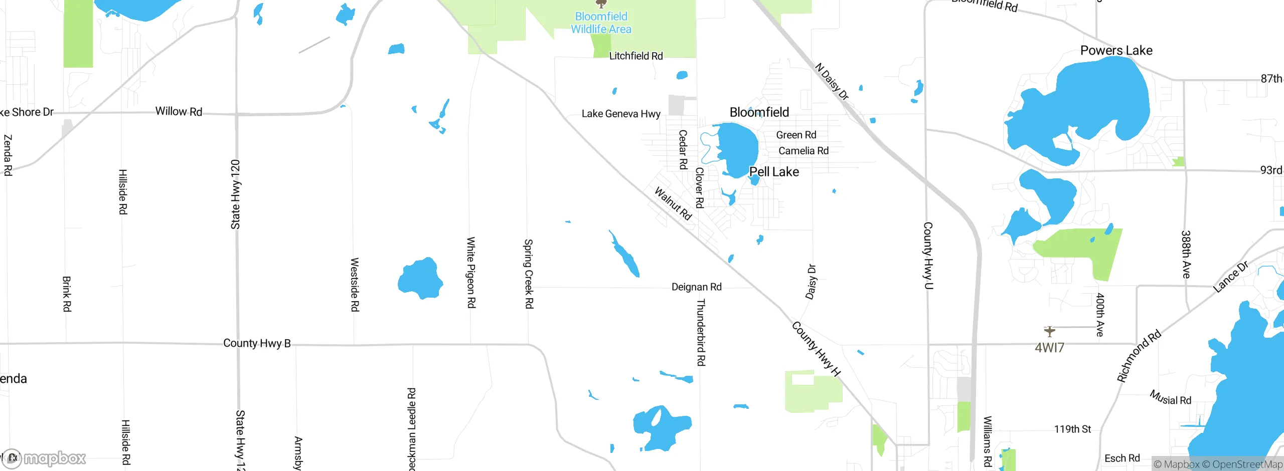 Map showing approximate location