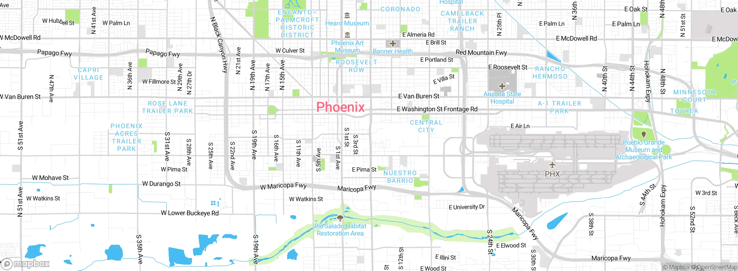 Map showing approximate location