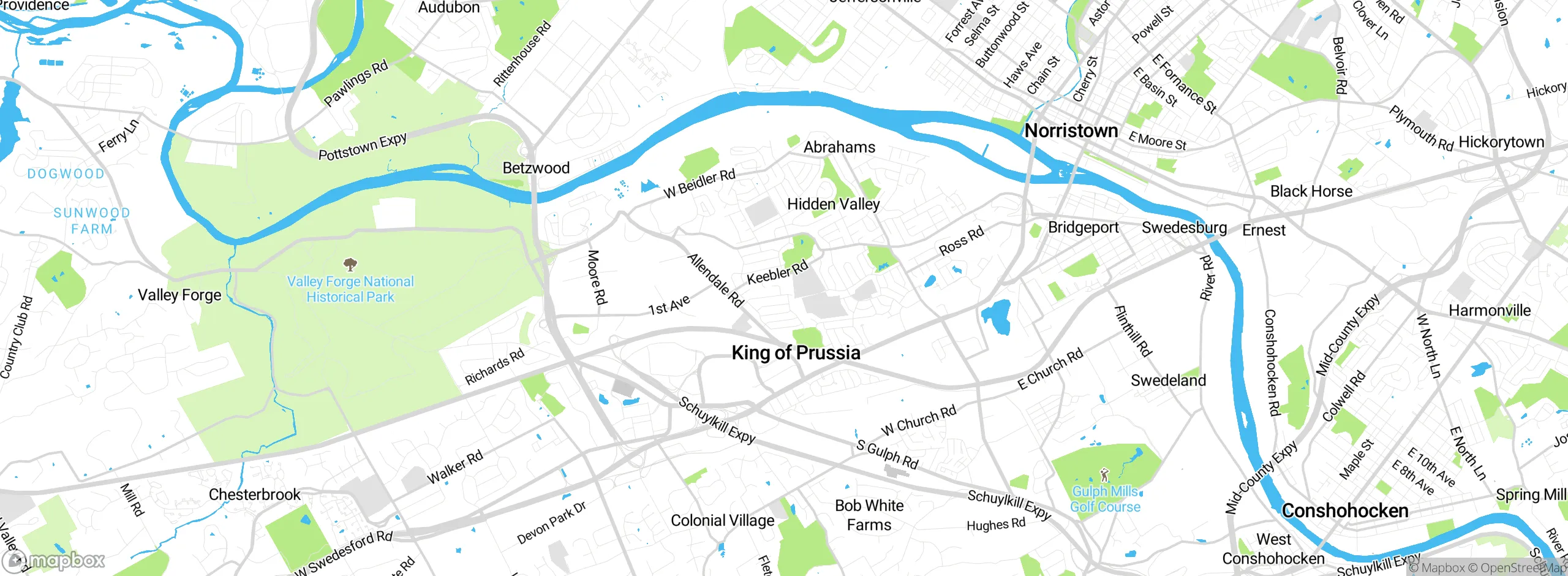 Map showing approximate location