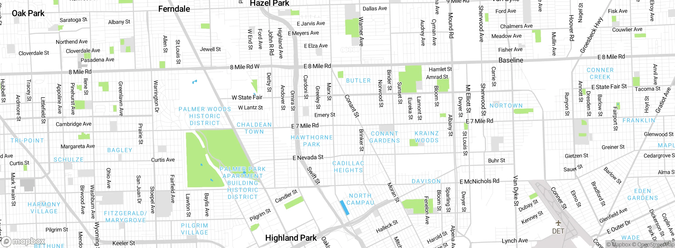 Map showing approximate location