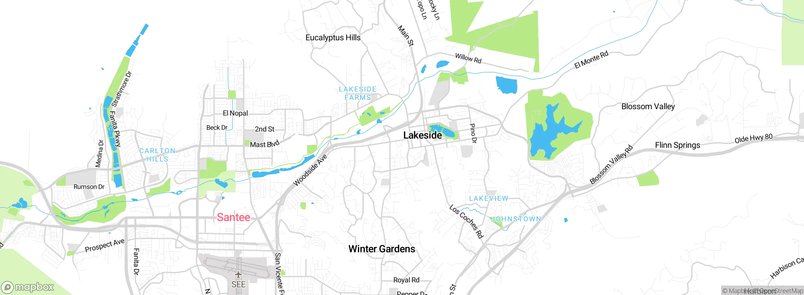 Map showing approximate location