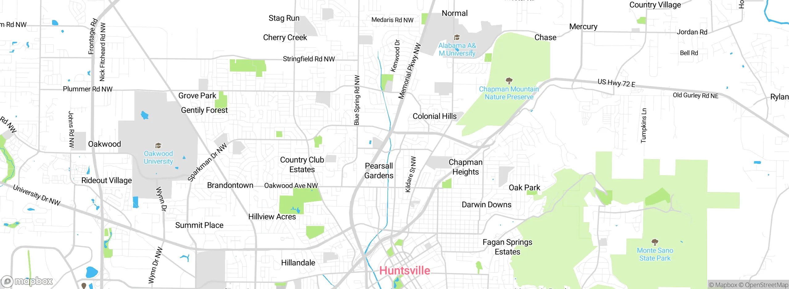 Map showing approximate location